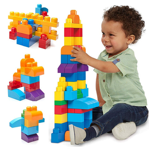 Big Building Bag Baby Toys 1 Year 88 PCS Large Blocks for Toddlers/Kids Building Brick Set Baby Boy Toys Oyuncak